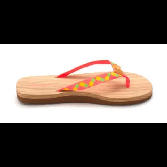 Panama Jack Orange Pineapple Flip Flops - Size S (6/7) - worn once! - Picture 4 of 4